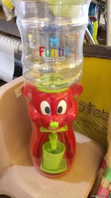Детский кулер для воды Фунтик Мишка красный