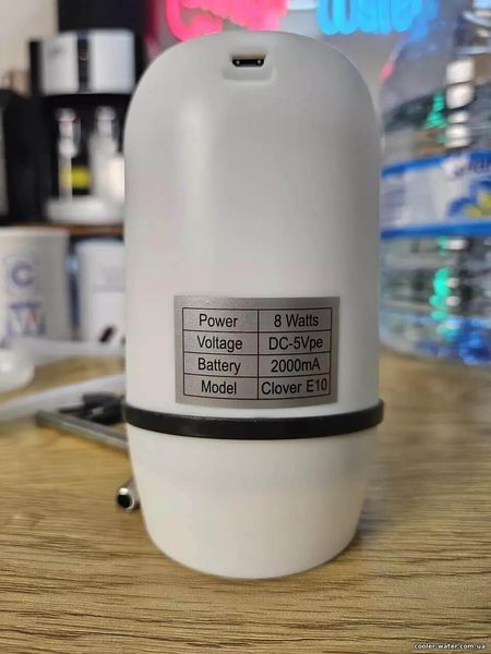 Помпа для воды электрическая Clover E10 с мощным напором для Бутыли 6л и 19л 3149 фото