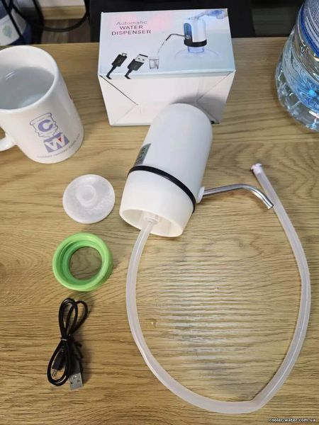 Помпа для воды электрическая Clover E10 с мощным напором для Бутыли 6л и 19л 3149 фото