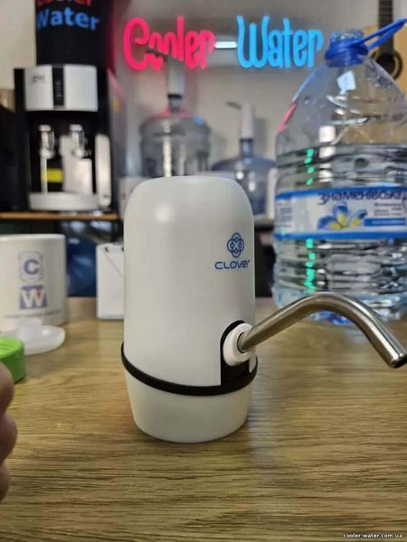 Помпа для воды электрическая Clover E10 с мощным напором для Бутыли 6л и 19л 3149 фото