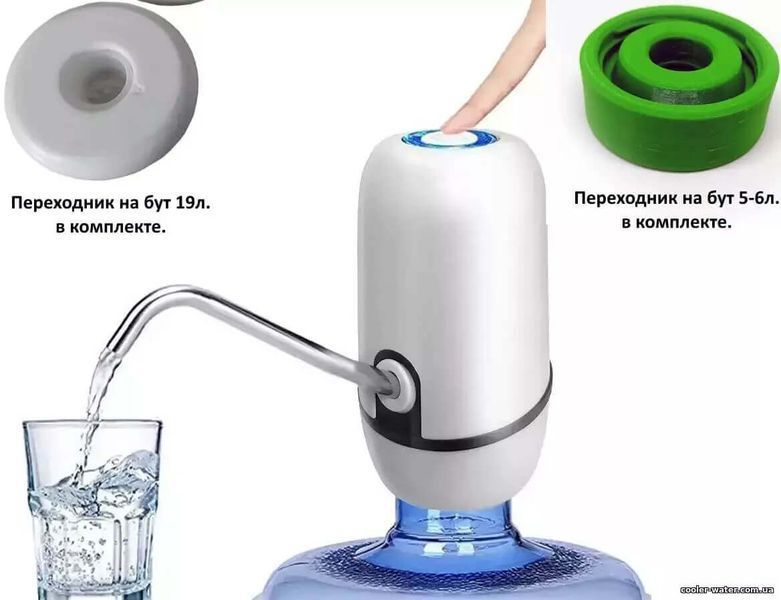Помпа для воды электрическая Clover E10 с мощным напором для Бутыли 6л и 19л 3149 фото