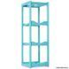 Wooden stand for 3 bottles Turquoise