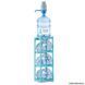 Wooden stand for 3 bottles Turquoise