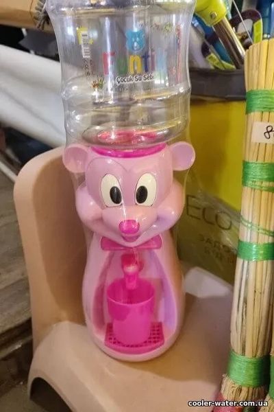 Детский кулер для воды Фунтик Мишка розовый 2216 фото