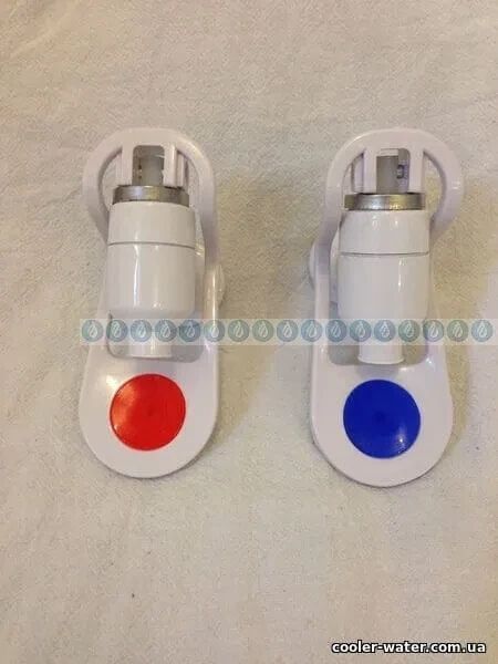 Hotfrost/Qidi V208 water cooler tap pair (hot/cold). White