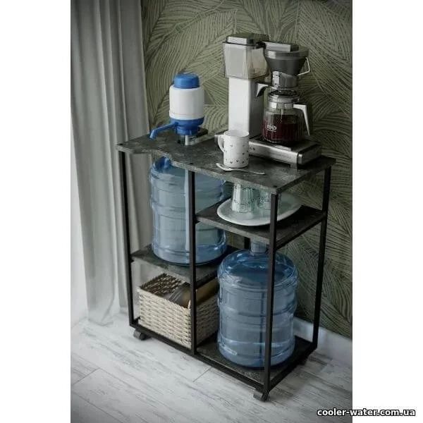 Подставка для бутылей и кулера Water Loft Серый Бетон 2611 фото