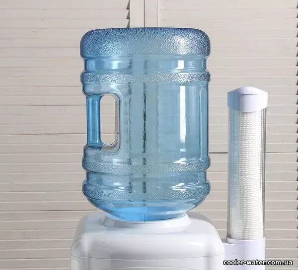 Бутель для води 19 л з ручкою полікарбонат 2614 фото
