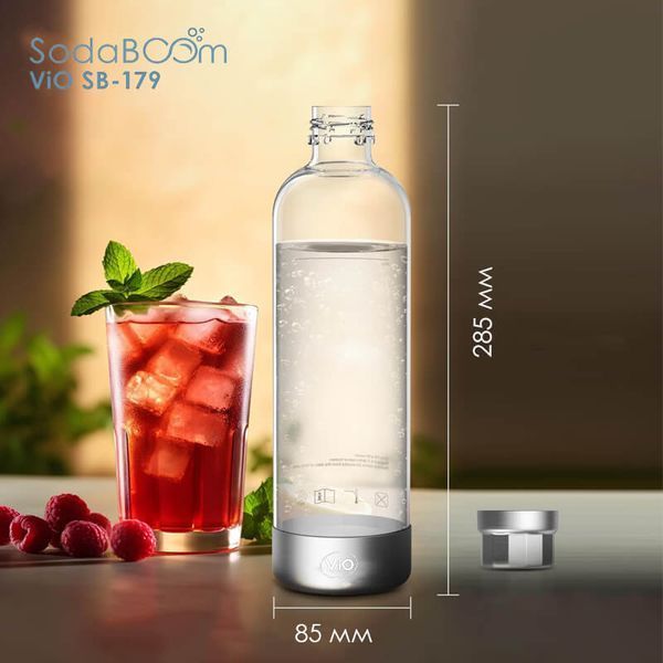 Бутылка 1 л для систем газирования воды ViO SodaBoom SB-179 3156 фото