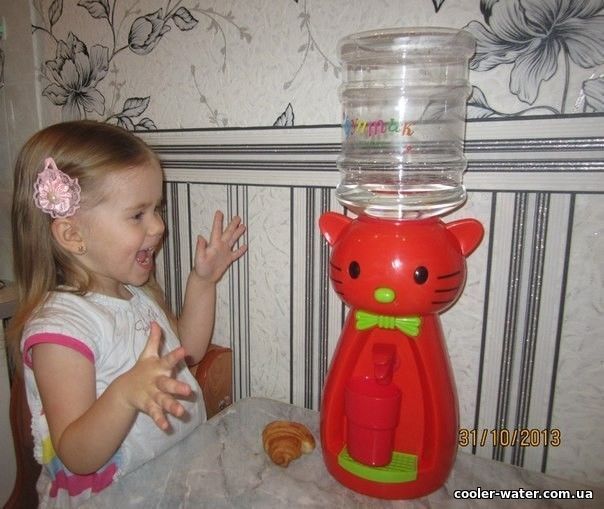 Детский кулер для воды Фунтик Котик красный 2221 фото