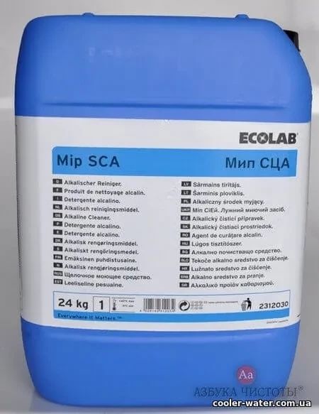 Средство для дезинфекции бутылей Ecolab Mip SCA, 24 кг