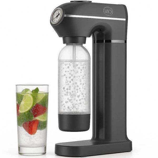 Сифон для газування води з манометром ViO SodaBoom SD-7006 grey 3161 фото