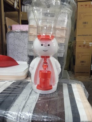 Детский кулер для воды Человечек белый с красным 2734 фото