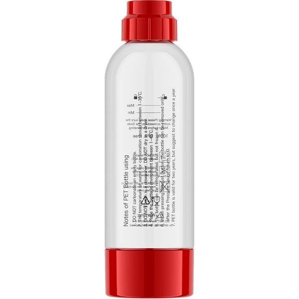 ViO SodaBoom, Многоразовая бутылка для газирования воды в сифоне SD-7006 red, пластиковая 3165 фото