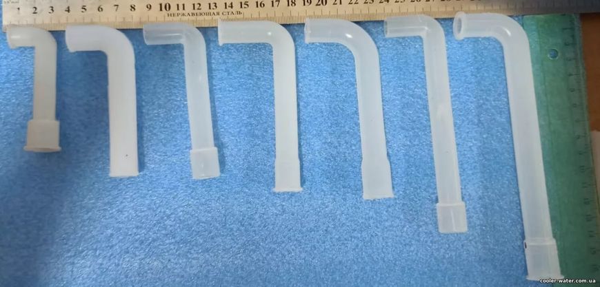 Silicone angular cooler tube 4-14 cm No. 1