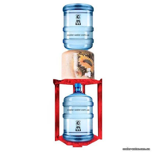 Wooden stand for 2 bottles, corner, Cherry