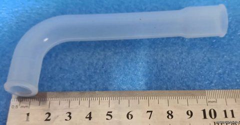 Silicone angular cooler tube 3.5-11 cm No. 3