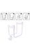 Inclined stand ViO MS-2 metal white