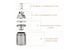 Manual coffee grinder with steel millstones and adjustable grinding degree ViO CM-02H, black
