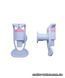 Hot water tap for water cooler with internal thread Ecotronic H1 White