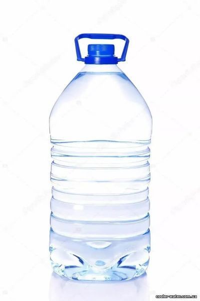 Water bottle PET  3 l with handle and lid