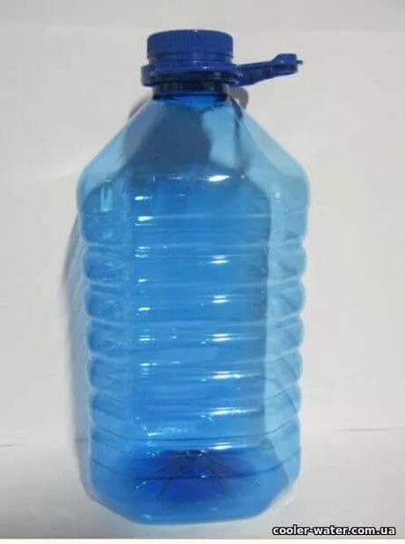 Water bottle PET  3 l with handle and lid
