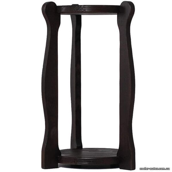Stand wood round high Wenge