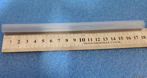 Straight tube for cooler silicone 18.5 cm D-0.7 cm. No. 16
