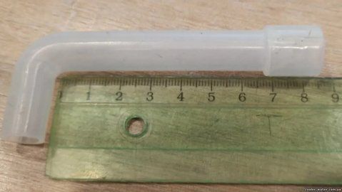 Silicone tube L-shaped 8-3cm tap-tank for water cooler