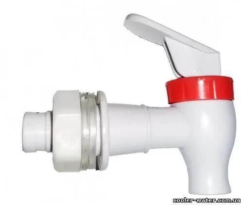 Universal water cooler tap with external thread