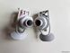 Set of taps (hot + cold) for water cooler with external thread