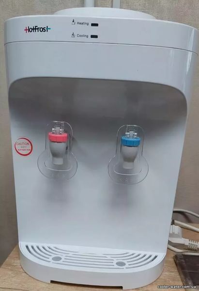 Set of taps (hot + cold) for water cooler with internal thread