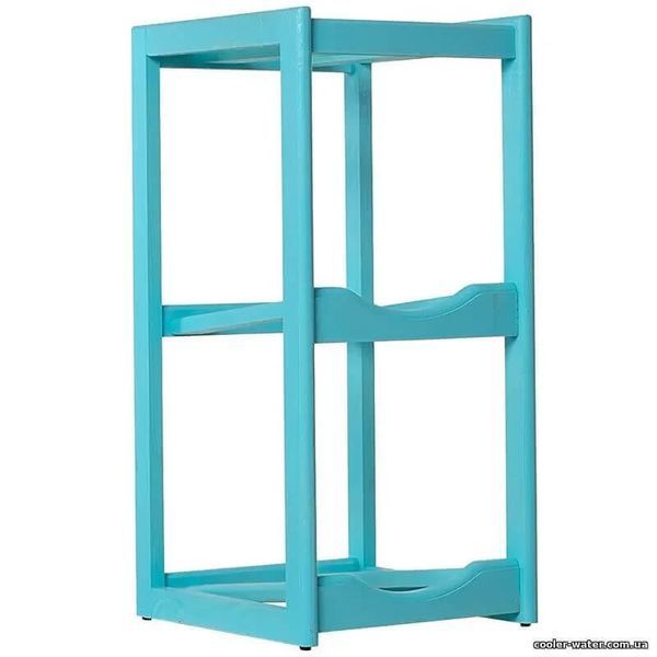 Wooden stand for 2 bottles Turquoise