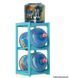 Wooden stand for 2 bottles Turquoise