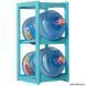 Wooden stand for 2 bottles Turquoise