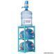 Wooden stand for 2 bottles Turquoise