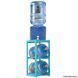Wooden stand for 2 bottles Turquoise